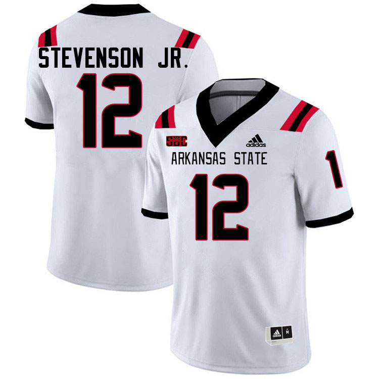 Manny Stevenson Jr. Arkansas State Jersey,Arkansas State Red Wolves Football Uniforms,Jersey-White